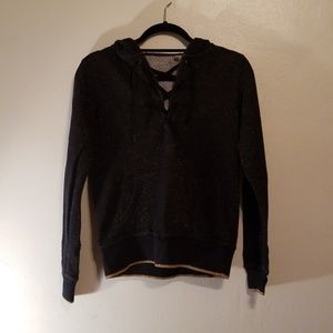 Black and gold hoodie